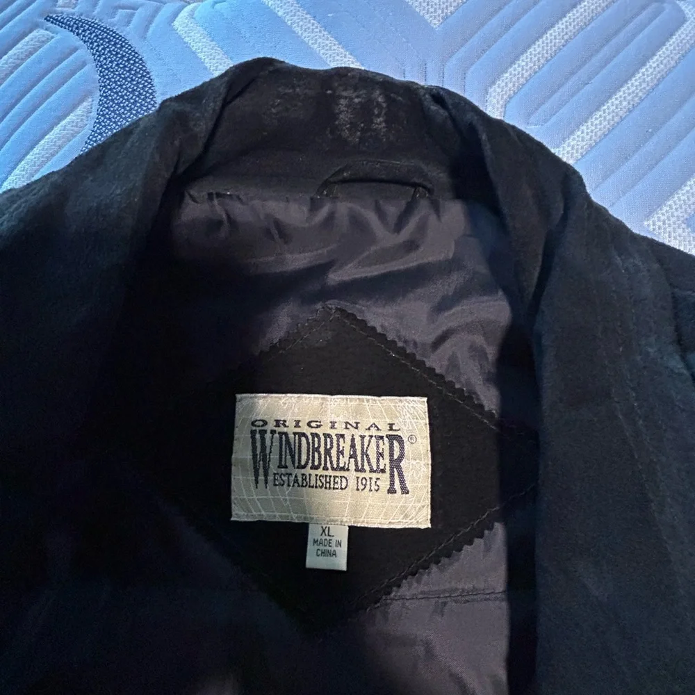 Vintage Men's Black Suede Bomber Jacket